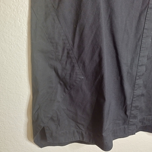 Lafayette 148 new York button down business casual tunic blouse black sz L - Picture 5 of 8